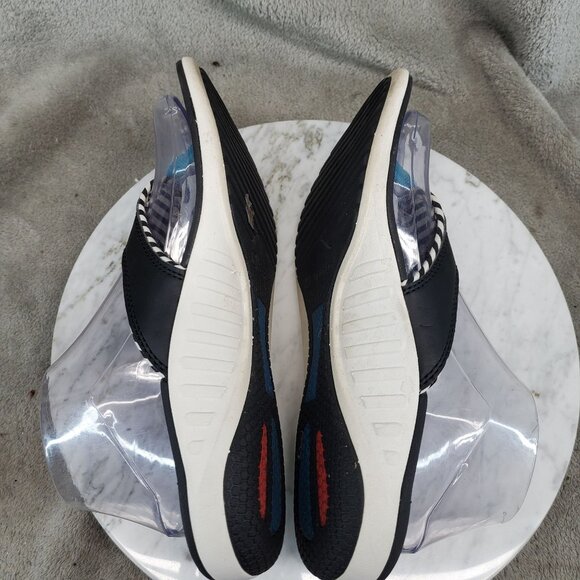 Spenco Shoes Womens Size 8 Black Faux Leather Yumi Thong Sandals - Picture 6 of 11